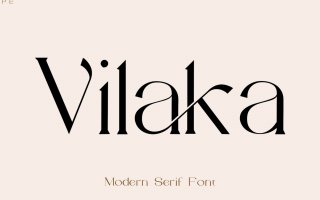 唯美英文字体下载Vilaka Modern Serif