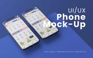 UI/UX手机模型素材下载UI/UX Phone Mockup  KCHKTNW