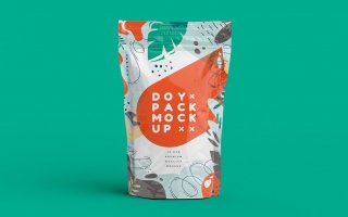 食品包装袋模板素材下载Doypack MockUp  754JETB
