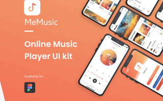 在线音乐播放器音乐媒体app设计iOS Ui套装下载[XD] MeMusic Online Music Player Mobile App UI Kit
