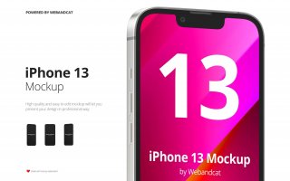 iPhone 13实物模型模板素材iPhone 13 Mockup  GTAV62Z