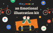 创意类空状态素材模板素材下载Saymour – an Emotional illustration kit