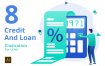 信贷和贷款系列场景插图素材Credit And Loan