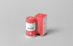 药瓶包装盒包装瓶样机模板展示效果图Supplement Jar Box Mock Up 4