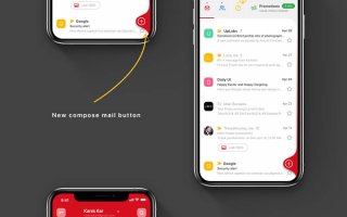 Gmail电子邮件客户端重新设计 –  UI / UX工具包Gmail e-mail client Redesign – UI/UX Kit