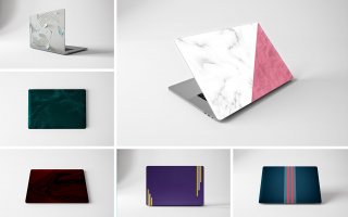 创意笔记本电脑皮肤外观创意包装设计展示样机素材MacBook Pro Skin