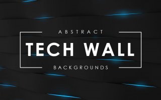 科技墙背景素材模板Tech Wall Backgrounds