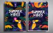 热带夏季海报模板素材Tropical Summer Posters