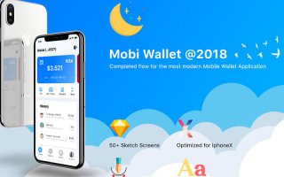 一款金融支付Mobi钱包应用APP ui设计  Mobi Wallet APP