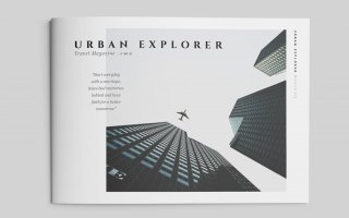 旅游出行城市杂志画册模板 素材magazine TRFTNT