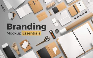 办公品牌VI样机模板素材展示样机Branding Mockup Essentials Vol 1