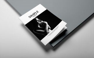 时尚女性服装画册模板Simple Magazine Template