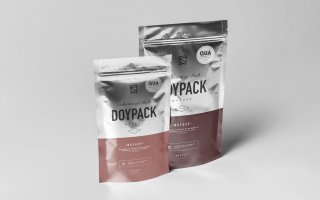 食品自封袋样机模板展示样机素材 Doypack Mock up 4