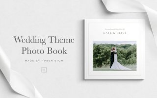 欧美婚礼主题照片画册杂志模板 Wedding Theme Photo Book