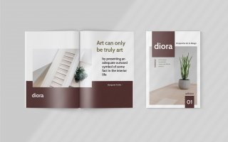 精致生活家居欧美风家居生活Diora Furniture Magazine Template