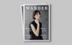 漫步杂志画册模板样机素材下载Wander Magazine