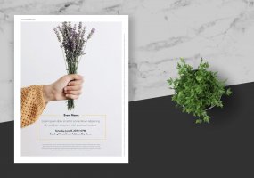 简约商业活动传单模板素材下载Clean and minimal Fashion Event Flyer Poster