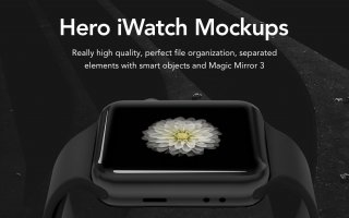三款苹果手表样机模型效果图HERO Watch Mockups