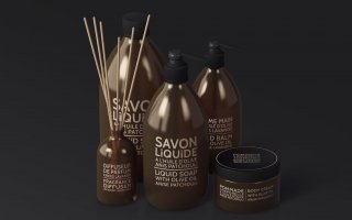 棕色天然化妆品包装瓶实物模型样机Natural Cosmetic Packaging Mock Ups Vol3
