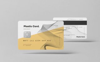 银行卡样机素材企业专信用卡样机素材下载Plastic Card Mockup 2