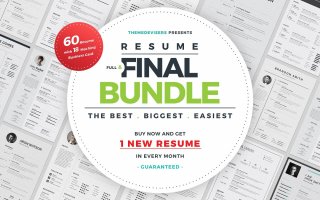 （大合辑）高品质简历设计套装 ResumeCV Full Final Bundle