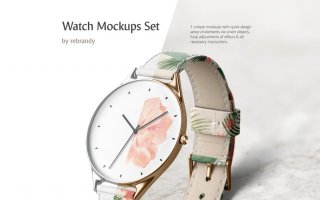 女士腕表高端精致手表样机Watch Mockups Set 3764529