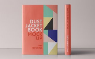 防尘夹克书样机Dust Jacket Book Mockup Vol4