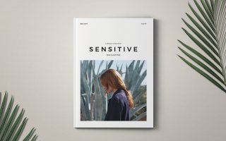 女性服装品牌展示模板  设计稿Sensitive Magazine