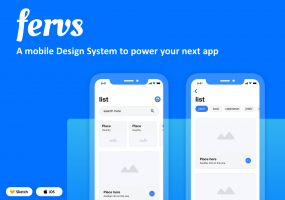 设计系统app设计APP规范 UI KIT 套装下载[Sketch] Fervs Design System iOS