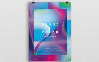 声音和彩色海报/传单Sound & Color Poster Flyer