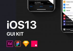 最新的 iOS 13 GUI KITS 套装下载[Sketch,XD,Fig] iOS13 GUI KIT FULL Version
