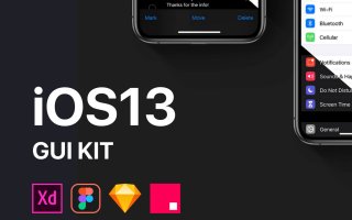 最新的 iOS 13 GUI KITS 套装下载[Sketch,XD,Fig] iOS13 GUI KIT FULL Version