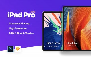 平板电脑素材模板样机展示效果iPad Pro 2018 Mockup Extl25