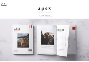 旅游摄影画册模板APEX Traveling Lookbook Template