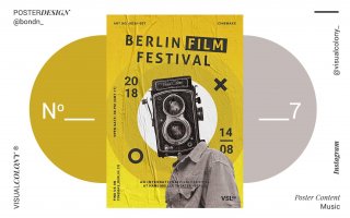 电影节海报素材模板展示素材Film Festival Poster