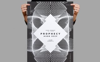 科技感海报传单模板 传单/海报模板Prophecy Flyer / Poster Template
