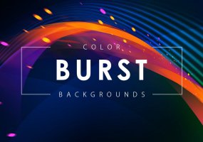 彩色爆裂背景素材下载Color Burst Backgrounds