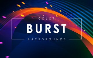 彩色爆裂背景素材下载Color Burst Backgrounds